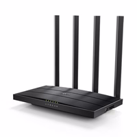 TP-Link Archer C6U belaidis maršrutizatorius Gigabitinis eternetas Dviguba juosta (2,4 GHz / 5 GHz) Juoda