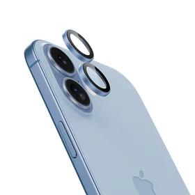 Benks grūdintas stiklas DR Sapphire Lens Protector kamerai iPhone 17 (2 lęšiai) šviesiai mėlynas