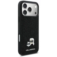 KARL LAGERFELD case for IPHONE 17 Pro Max KLHCP17X6PRKCLK (Rhinestone W/ K&C PIN) black