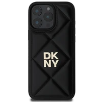 DKNY putuotas Stack logotipas iPhone 16 Pro dėklas telefonui - juodas