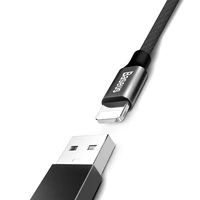 USB kabelis Baseus Yiven USB-A to Lightning 1.2m juodas CALYW-01