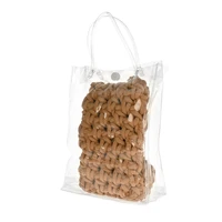 Megztas krepšys telefonui dizainas 1 smėlio