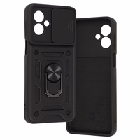 Slide Camera Armor dėklas telefonui Motorola Moto G55 5G juodas