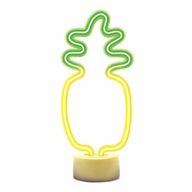 Neon LED on stovas PINEAPPLE oranžinis žalias USB-C FSC-12 Forever Light