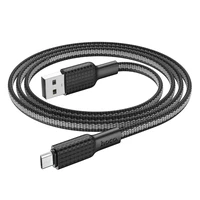 Kabelis USB-A į Micro USB Hoco 2,4A 1 m X69 - juodas/baltas