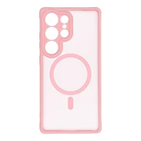 FULL MATTE MAG COVER magnetinis dėklas telefonui, suderinamas su MagSafe, skirtas XIAOMI REDMI NOTE 14 PRO 5G, šviesiai rožinis