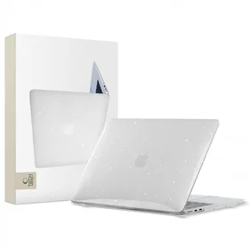 Tech-Protect SmartShell dėklas MacBook Air 13" M2 / M3 / 2022-2024 - Skaidrus-blizgantis