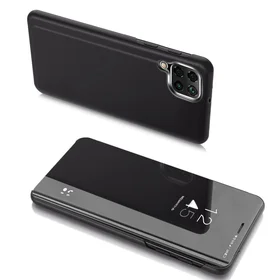 Clear View Case dėklas Samsung Galaxy A22 4G juodas