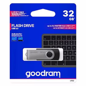 Goodram UTS3 USB atmintukas 32 GB USB A tipo 3.2 Gen 1 (3.1 Gen 1) Juoda