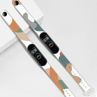 Moro dirželis Xiaomi Mi Band 5 / 6 silikoninis laikrodžio dirželis su raštu 4
