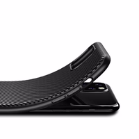 Crong Prestige Carbon Cover - iPhone 11 Pro Max dėklas (juodas)