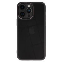 Apsauginis objektyvo dėklas (m) Iphone 15 Plus - juodas skaidrus