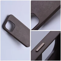 WOVEN MAG COVER dėklas telefonui suderinamas su MagSafe IPHONE 14 Pro šviesiai rudas