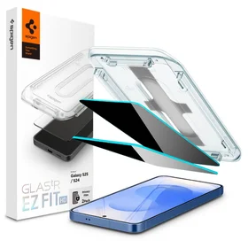 Spigen Glas.TR "Ez Fit" Privacy HD 2 rinkinys privatumo stiklas Samsung Galaxy S24 / S25