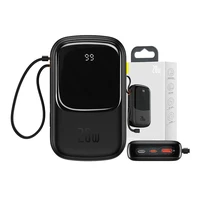 Maitinimo baterija "Baseus Qpow PRO" su "Lightning" laidu, USB-C prievadu ir USB 20000 mAh, 20 W (juoda)