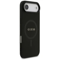 Guess Saffiano Classic Logo Magnetinė dėklas telefonui iPhone Air - juoda