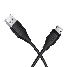 Kabelis silikoninis USB A į USB C Hoco 3A 1 m X124 - juodas