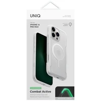Uniq Combat Active Magclick krovimo dėklas telefonui iPhone 16 Pro Max - baltas