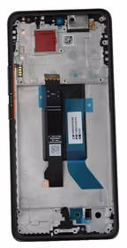 Ekranas Xiaomi Poco X7 5G su lietimui jautriu stikliuku ir rėmeliu Black originalus (service pack)