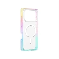 AmazingThing Omni dėklas telefonui iPhone 17 Pro Max, suderinamas su MagSafe - permatomas-vaivorykštė