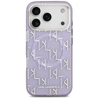 Karl Lagerfeld IML KL Monograma Magnetinis dėklas iPhone 17 Pro - violetinis
