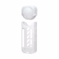 Silikoninis apsauginis dėklas + objektyvo dangtelis Sunnylife skirtas Insta360 X4 (baltas)