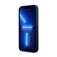 BMW Silicone Signature dėklas telefonui iPhone 13 Pro Max 6.7" - tamsiai mėlynas