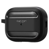 Spigen Rugged Armor dėklas Apple AirPods Pro 1 / 2 - matinė juoda