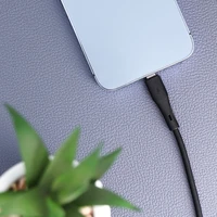 FORCELL F-ENERGY C343 kabelis USB A į Lightning 2,4A 12W Silicone 1 m juodas