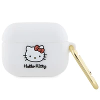 Hello Kitty Silikoninis 3D Kitty Head dėklas AirPods Pro - baltas
