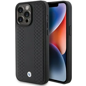 BMW odinis deimanto raštas dėklas telefonui iPhone 15 Pro Max - juodas