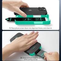 ESR Armorite grūdintas apsauginis stiklas su aplikatoriumi, skirtas iPhone 16 Pro