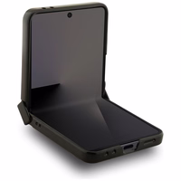 KARL LAGERFELD dėklas telefonui SAMSUNG Z Flip7, suderinamas su magnetiniu MagSafe (PU K&C PINS) juodas