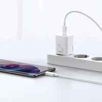Įkroviklis Baseus Super Si 25W USB-C + USB-C to USB-C cable 1.0m baltas TZCCSUP-L02