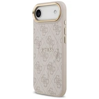 GUESS dėklas IPHONE 17 Air suderinamas su MagSafe GUHMP17MP4MSEGCP (PU 4G su klasikiniu) rožinė