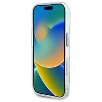 Karl Lagerfeld IML Metal Choupette Head Magnetinis iPhone 16 dėklas - baltas