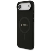 Guess Saffiano Classic Logo Magnetinė dėklas telefonui iPhone Air - juoda