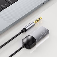 Tech-Protect UltraBoost garso adapteris mini jack 3.5mm (vyras) / Bluetooth - pilkas