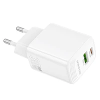 Įkroviklis Borofone BN29 30W USB-C/USB-A baltas