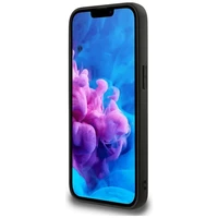 Guess Peony Script Logo Magnetinis dėklas telefonui iPhone 16e - juodas