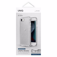 Uniq LifePro Xtreme dėklas telefonui iPhone 7 / 8 / SE 2020 / SE 2022 - skaidrus sidabrinis