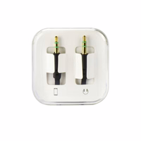 Kabelis AUX Jack 3,5 mm (vyriškas) į Jack 3,5 mm (vyriškas) dėžutėje 1 m juodas