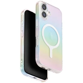 Uniq Iridescia Magclick įkrovimo dėklas telefonui iPhone 17 - įvairiaspalvis
