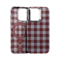 Benks magnetinis Armor Vichy Kevlar dėklas (RF66) iPhone 16 Pro Max raudonas