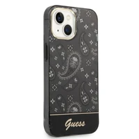 Guess Bandana Paisley dėklas telefonui iPhone 14 / 15 / 13 6.1 - juodas