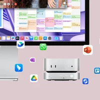 "Orico MiniLink 9-in-1" doko stotis su M.2 SSD kietojo disko įkrova - sidabrinė