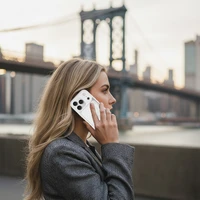 Liavec minkštas dėklas skirtas Iphone 17 Pro baltas