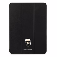 Karl Lagerfeld Saffiano Ikonic Karl dėklas iPad 12.9" Pro 2021 - Juodas