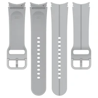 Silikoninis laikrodžio dirželis SAMSUNG laikrodžiui 4 / 5 pilkas