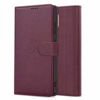 Dėklas Fancy Wallet Xiaomi Redmi 15C 4G tamsiai raudonas